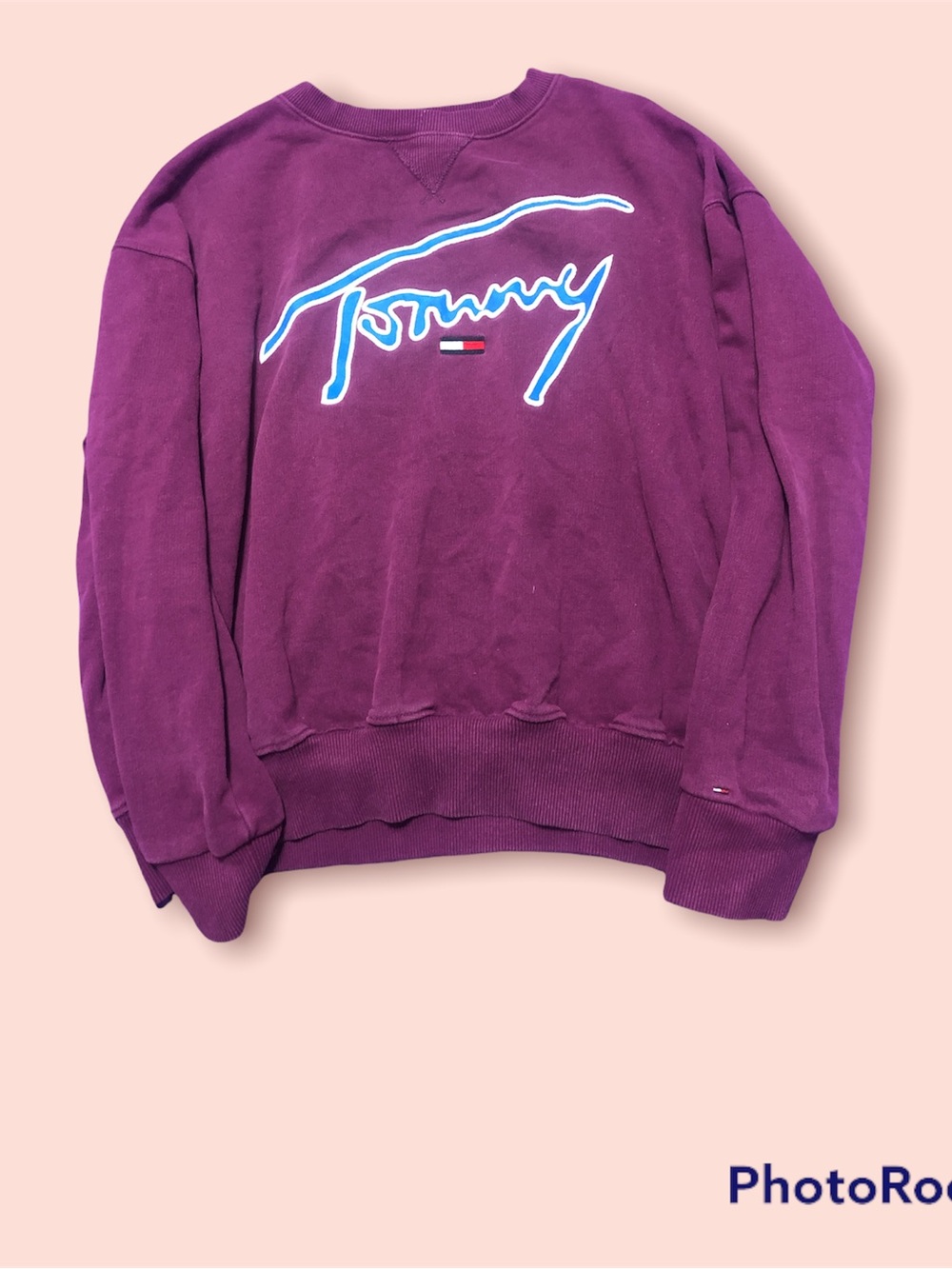 Tommy Hilfiger Violet Script Logo Pullover